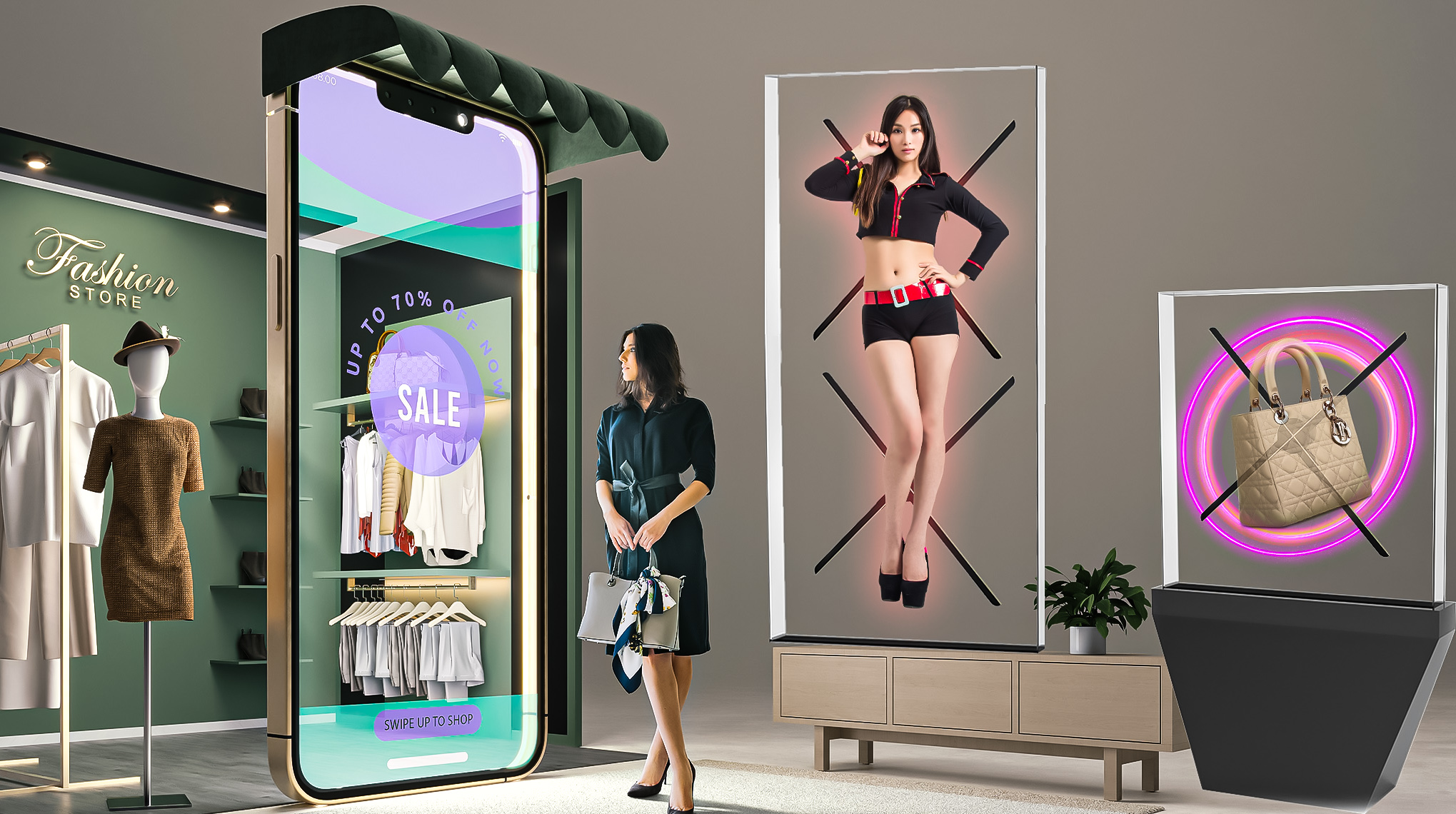 banner hologram 3d